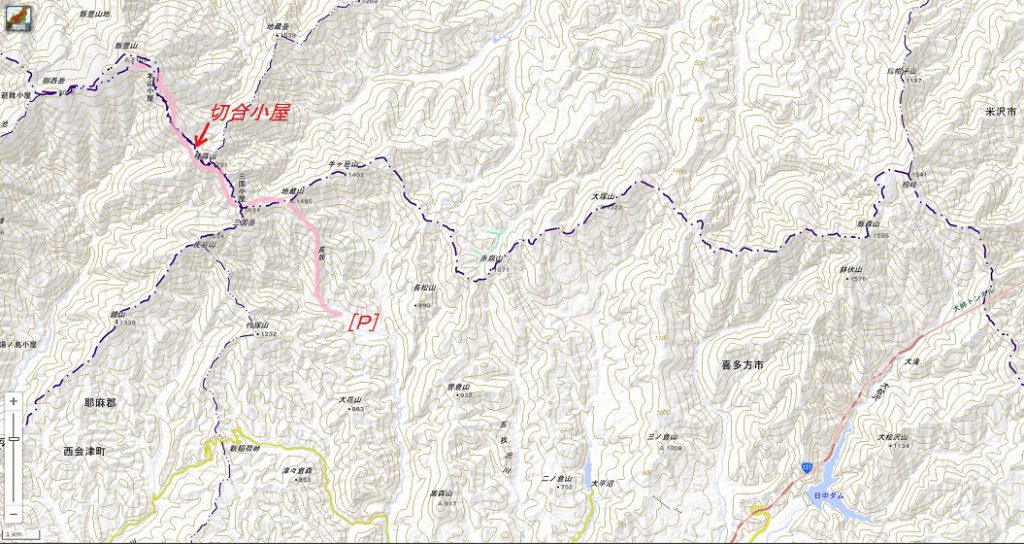 0.喜多方市山都町川入ルート