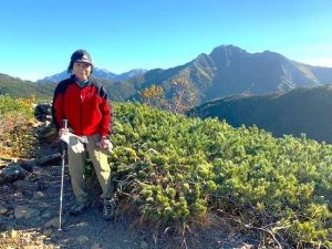 本谷山からの塩見岳